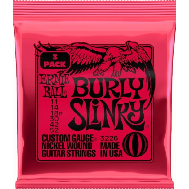 Ernie Ball 3226 Burly Slinky Nickel 3-pack
